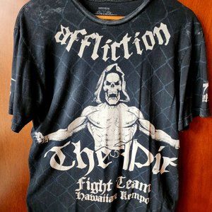 Vintage Affliction Signature Series "The Pit" MMA Tee-Shirt Size Medium RARE